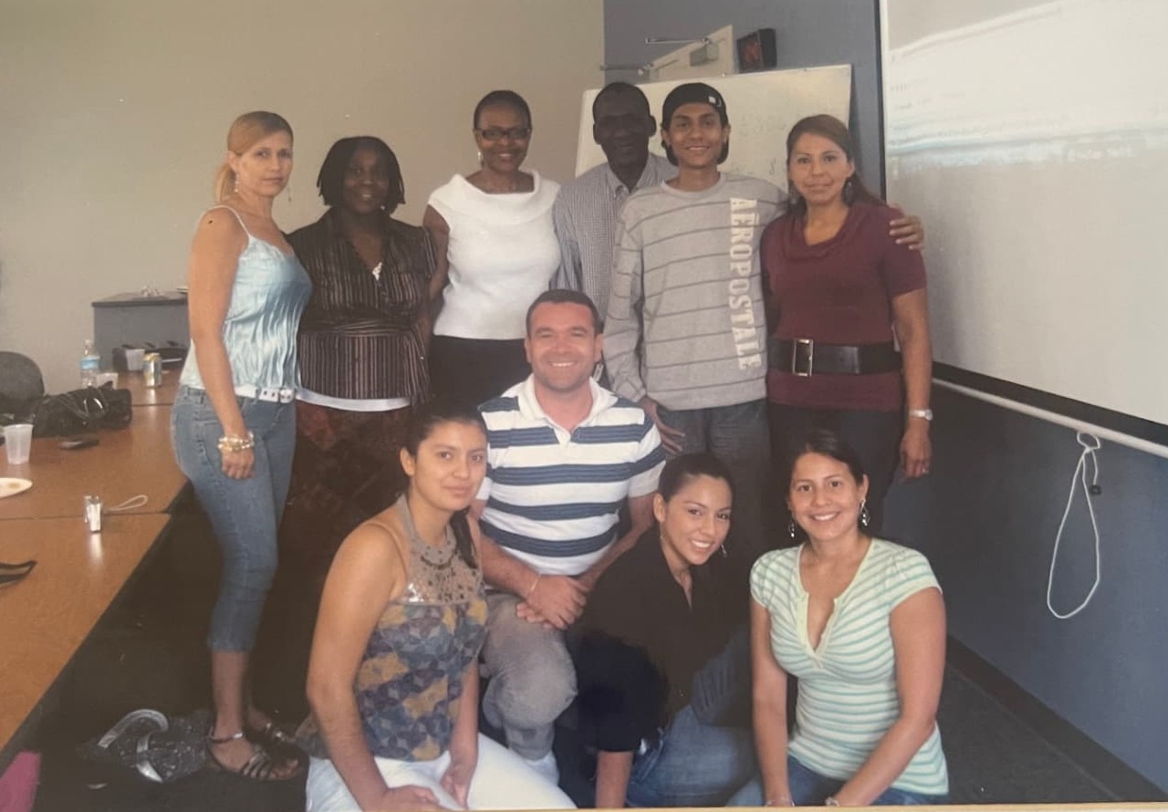 Adult ESOL class group photo from 2011